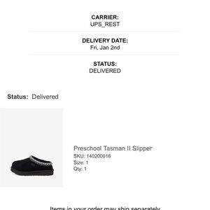 UGG Kids Black Moccasins